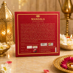 VIBRASA Mandala Premium Scented Candle Gift Box | Pack of 4 Decorative Candles | Indian Mandala Art Design | Fragrance Candle for Home Décor, Festivals, Meditation, Relaxation & Gifting