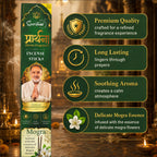Prarthana Incense Sticks Mogra 9 Gm | Long Lasting Natural Fragrance Agarbatti for Puja, Meditation, Home & Spiritual Ambience