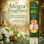 Prarthana Incense Sticks Mogra 9 Gm | Long Lasting Natural Fragrance Agarbatti for Puja, Meditation, Home & Spiritual Ambience