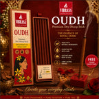 VIBRASA Premium Dry Dhoop Sticks – Oudh | 100 g Each | Pack of 6