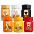 Premium Pure Chandan Tika Paste Pack of 6 (Red, Yellow, White, Orange, Black, Brown) (40ml Each) | Original Sandalwood Tilak for Daily Puja, Havan & Festivals