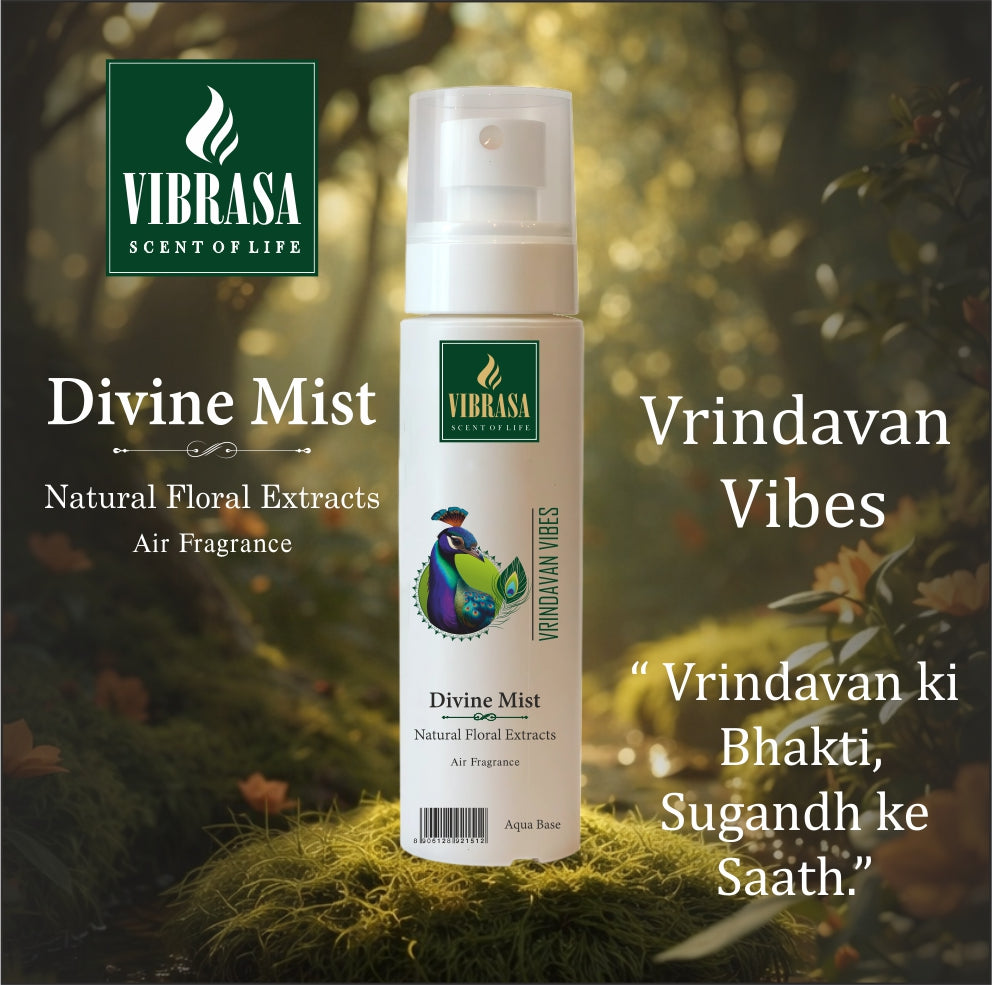 Divine Mist – 7 Days 7 Scents Combo Pack | 7 Spiritual Air Fragrances for 7 Days | Premium Air Freshener Spray – Sandal, Mogra, Lemon, Vrindavan, Rose, Khus & Lavender