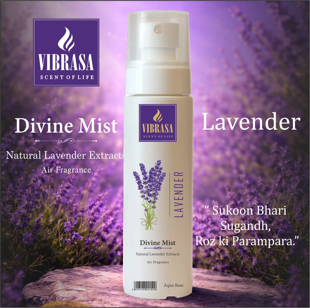 Divine Mist – 7 Days 7 Scents Combo Pack | 7 Spiritual Air Fragrances for 7 Days | Premium Air Freshener Spray – Sandal, Mogra, Lemon, Vrindavan, Rose, Khus & Lavender