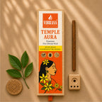 VIBRASA Premium Dry Dhoop Sticks – Temple Aura | 100 g Each | Pack of 6