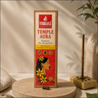 VIBRASA Premium Dry Dhoop Sticks – Temple Aura | 100 g Each | Pack of 6