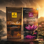 Premium Incense Sticks Zipper Pouch - Divine Aura, Heritage Sandal, Lotus Bloom, Valley Mist | Combo Pack 4 (90 g Each) | Long Lasting Natural Fragrance Agarbatti for Puja, Meditation, Home & Spiritual Ambience