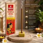 VIBRASA Premium Dry Dhoop Sticks – Temple Aura | 100 g Each | Pack of 6