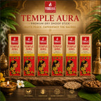 VIBRASA Premium Dry Dhoop Sticks – Temple Aura | 100 g Each | Pack of 6