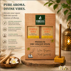 VIBRASA Premium Dry Dhoop Sticks – Temple Aura | 100 g Each | Pack of 6