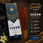 Vedam Premium Masala Incense Sticks (50 g) | Long Lasting Natural Fragrance Agarbatti for Puja, Meditation, Home & Spiritual Ambience