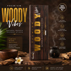 Woody Vibes Premium Masala Incense Sticks (50 g) | Long Lasting Natural Fragrance Agarbatti for Puja, Meditation, Home & Spiritual Ambience