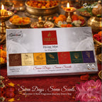 Divine Mist – 7 Days 7 Scents Combo Pack | 7 Spiritual Air Fragrances for 7 Days | Premium Air Freshener Spray – Sandal, Mogra, Lemon, Vrindavan, Rose, Khus & Lavender