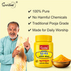 Premium Yellow Chandan Kesar Powder Pack of 6 (50g Each) | Pure Puja & Tilak Powder